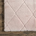 thumbnail image 6 of nuLOOM Amy Casual Faux Rabbit Machine Washable Area Rug, 3' 9" x 6', Blush, 6 of 9