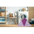 thumbnail image 2 of Ahgly Company Machine Washable Indoor Square Transitional Blossom Pink Area Rugs, 5' Square, 2 of 7