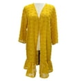 thumbnail image 3 of Fashnice Kimono Cardigan Décontracté pour Femmes, Couverture d'Été, Couleur Unie, Plage, Jaune TP, 3 of 5