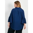 thumbnail image 2 of Avenue Women's Plus Size Sonia Bell Sleeve Shirt, 2 of 2