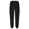 thumbnail image 6 of Mens Cargo Jogger Pants Slim Fit Stretch Zipper Pockets Thick Cotton Pants for Men, 6 of 6