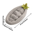 thumbnail image 3 of cat Bed Eggplant Pet, Washable Warm Bed for Travel, Home, Indoor, Patio, Corner, Car Crate, Garden, Camping, Cat shelter, Apartment Use cat gifts for women cat lovers, 3 of 4