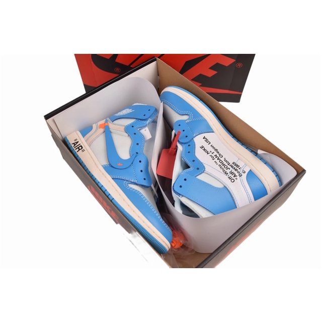 OFF-WHITE x A i r-Jor-dan 1 Retro High OG 'UNC' AQ0818-148 Men's Size