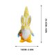 thumbnail image 2 of Orejas de anciano sin rostro Adorno de muñeca Rudolf | Peluche decorativo azul amarillo | Figura única de acento de zanahoria suave | Decoración divertida de estanterías de mesa | 14x13x7cm | 1, 2 of 5