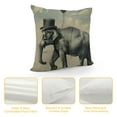 thumbnail image 4 of ONETECH Decorative  Throw Pillow Covers with Elephant Patterns - Modern Farmhouse Pillowcase with Rustic  Textured Cushion Cover for Sofa Couch Bed, 4 of 5
