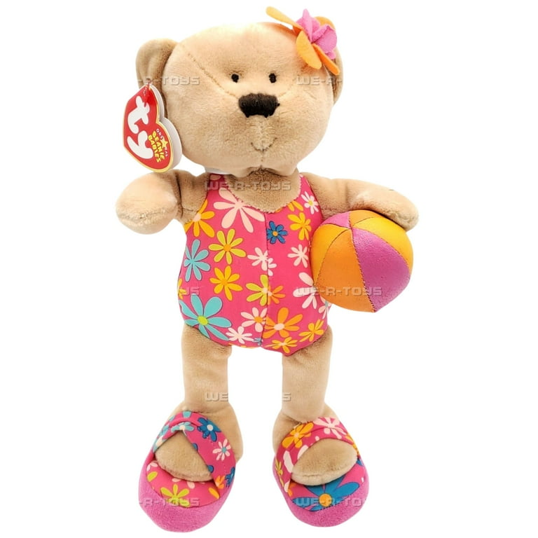 Ty Beanie Babies Wailea the Bear in Swimsuit Summer Plush 2006