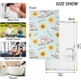thumbnail image 3 of Dreamtimes Koala Mommy Sunflower Cotton Towels Set 2 Pcs Absorbent Hand Towel Face Towels Kitchen Towels Bath Towels for Bathroom Laundry Room Kitchen 16 x 28 Inches, 3 of 7