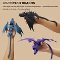thumbnail image 4 of Dragon Toy LeHuoMaker con diseño de dragón impreso en 3D con alas, seda dorada, 4 of 9
