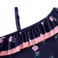 thumbnail image 4 of Xinhuaya Kids Girl One Piece Swimsuits Floral Ruffle Beach Swimwear Child Bikini Bathing Suit, 4 of 5