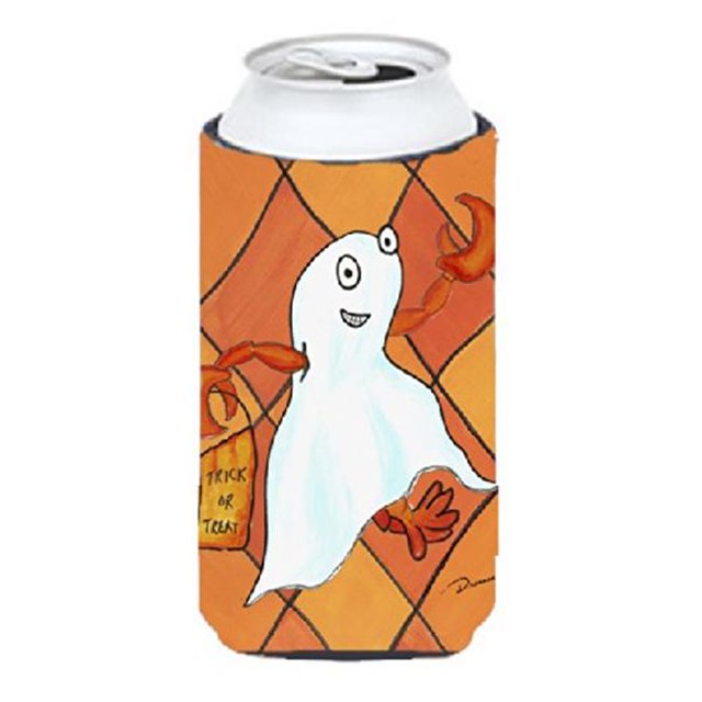 Crawfish Halloween Ghost Tall Boy bottle sleeve Hugger