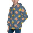 thumbnail image 2 of Rocae Cute Turtle for Zip Up Hoodies for Teen Sweatshirt with Hood-Small, 2 of 6
