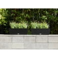 thumbnail image 4 of Veradek Pure Series Window Box 25" Planter 2 Pack Black, 4 of 7