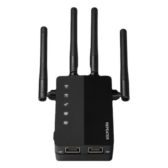TAPDRA WiFi Extender 1200Mbps 2.4/5.8GHz Dual Band RJ45 Port 4 Antennas Stable Signal for Home Office Easy Installation