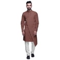 thumbnail image 1 of Atasi Kurta Pyjama de Fête pour Hommes, Col Mandarin, Ensemble Ethnique Imprimé Kurta, 1 of 3