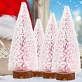 thumbnail image 2 of KOYPTL 4 Pcs Mini Christmas Tree Christmas Artificial Bottle Brush Trees with Wooden Base,Christmas Table Decorations for Xmas Holiday Tabletop Home Decor,Xmas Decorations Indoor, 2 of 9