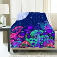 thumbnail image 2 of Yibo Mushrooms Collections, Artist Mushrooms Wild Species Blankets for Boys and Girls, Ultral Soft Fleece Fungus Natural Organic Blankets Used for Bed, Sofa, Chairsfor Kids/Child, 2 of 9