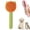 Green, variant on Self-Cleaning Slicker Brush for Cats and Dogs, Cute Shape Stainless Steel Pet Needle Comb, Effective Floating Hair Removal Grooming Tool,Pink