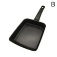 thumbnail image 5 of Black Pot + Black Handle Japanese Tamagoyaki Frying Pan Rectangular Pancake Steak Thick Egg Frying Pan Household Omelette Non-Stick Pan Wholesale, 5 of 8