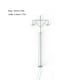 thumbnail image 3 of Matsuzay Modelo de luz de vía férrea para exteriores, modos de blanco cálido, Mini poste de luz LED, escala 1: 87, microaccesorios de Artesanía Gris (luz blanca), 3 of 6