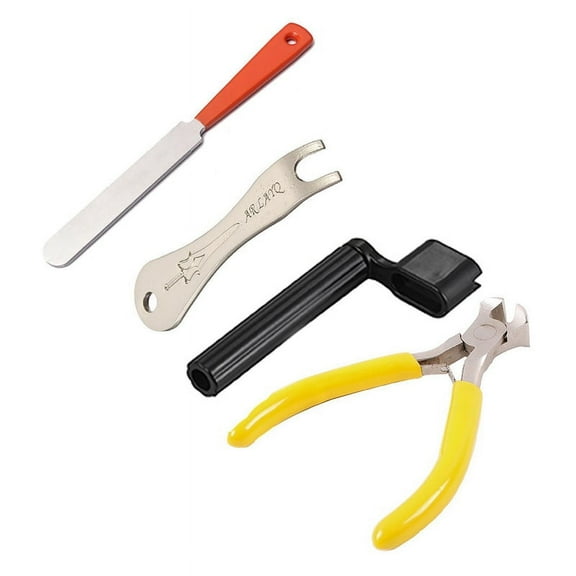 1 Pcs Guitar Fret Crowning Luthier File Tool & 3 Pcs Guitar Repair Maintenance Tool