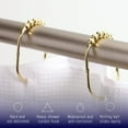 thumbnail image 5 of 2 Lb. Depot Wide Shower Curtain Rings Hooks, Stainless Steel Set of 12 (Gold), 5 of 10