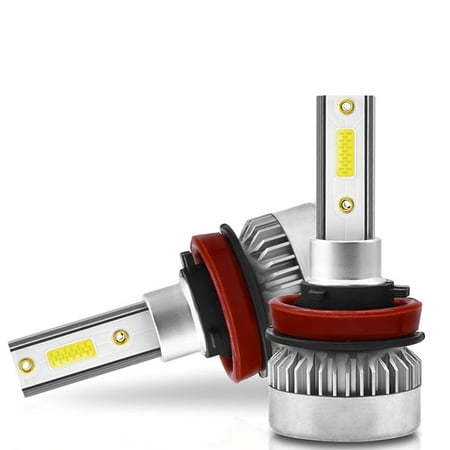 

JETTINGBUY 1Pair TXVSO8 H7 COB LED Headlight Bulbs 110W 20000LM High Low Beam White Lights 2PCS