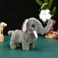 thumbnail image 6 of Xecvkr Battery Operated Walking Plush Elephant, Realistic Animal Toy with Sound, Soft Interactive Companion for Toddlers, On/Off Control, 7.28x6.10x3.15in, 6 of 6