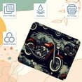 thumbnail image 3 of Motorcycle Printed Desk Mat Mousepad, Non-Slip Rubber Bottom, 8.3x9.8 Inch, Suitable for Office and Gaming, 3 of 6