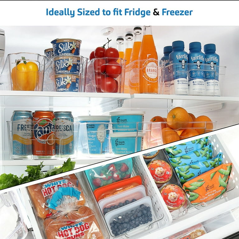 Oggi Neat Oggi Pantry & Refrigerator Organizer Bins 8- (set Of 6), Ideal  For Kitchen Organization, Pantry Storage, Fridge Organizing - Clear Pantry  Bins, W/fingergrip Handle & Reviews