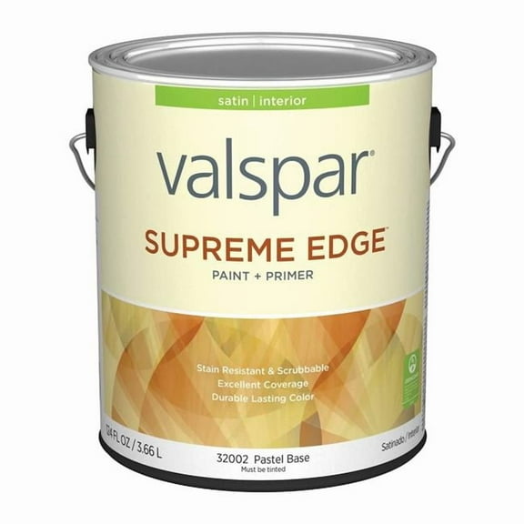 Valspar 028.0032002.007 1 gal Supreme Acrylic Latex All Purpose Paint, Tint - Pack of 4