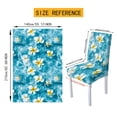 thumbnail image 6 of Xoenoiee Starfish Plumeria Flower Print 5 Pieces Tablecloth and Dining Chair Slipcovers Removable Table Cloth Dustproof Chair Cover Furniture Protector for Kitchen Decor, 6 of 6