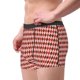thumbnail image 2 of Fotbe Red and Brown Squares Calzoncillos Tipo Boxer con Bolsa de Soporte Total para Hombre, X-Temp Fresco, Transpirable y de Secado Rápido-Large, 2 of 5