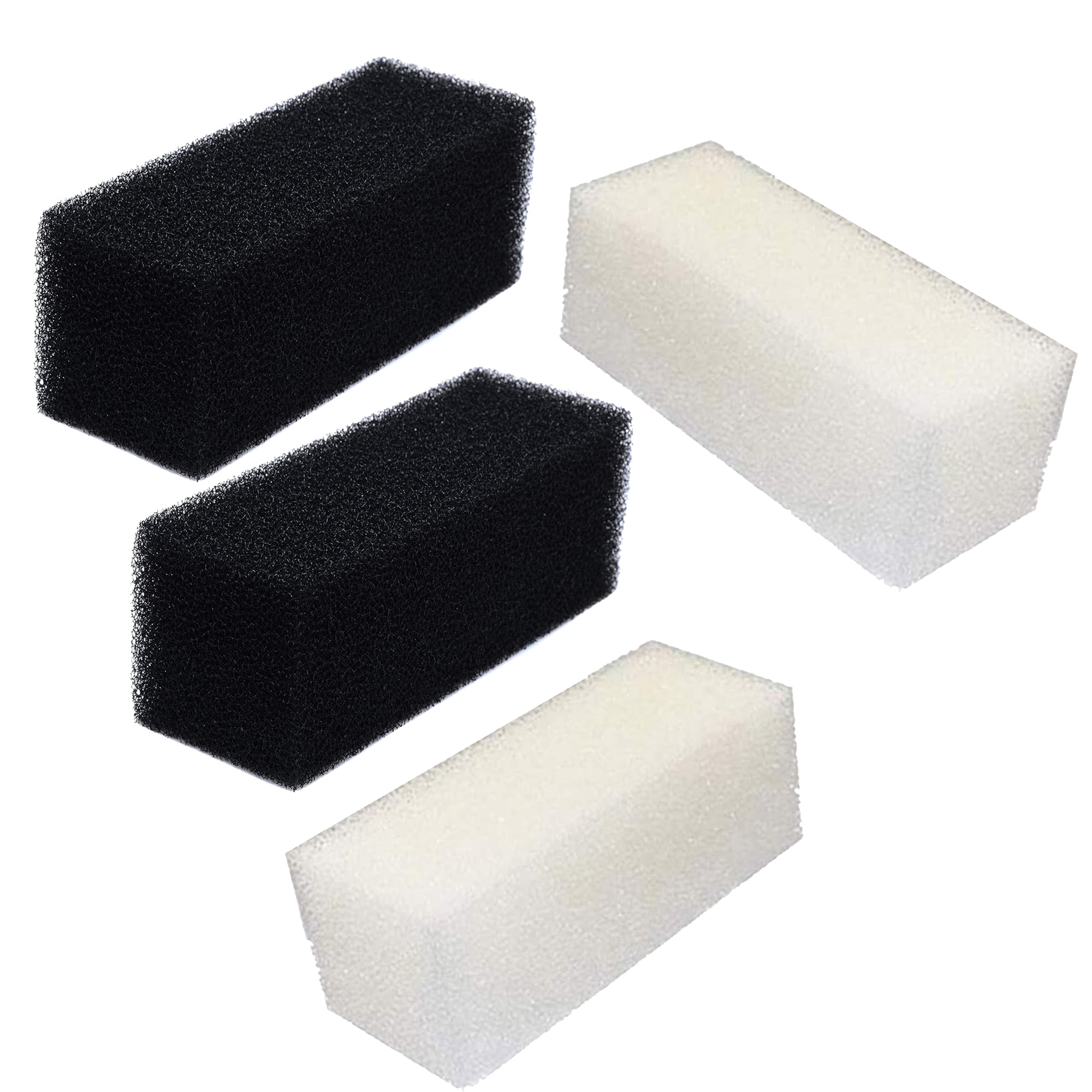 Qzbhct Replacement Foam Filters Compatible with AquaClear 110/500 A623 Filter Sponge (3 Black 3 White)