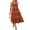 Light Brown, variant on Musuos Women Summer Casual Long Dress Spaghetti Strap Sleeveless Wavy Striped Trim Backless A-Line Dress for Vacation/Daily