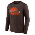 thumbnail image 2 of Men's Fanatics Brown Cleveland Browns Advance to Victory Long Sleeve T-Shirt, 2 of 3