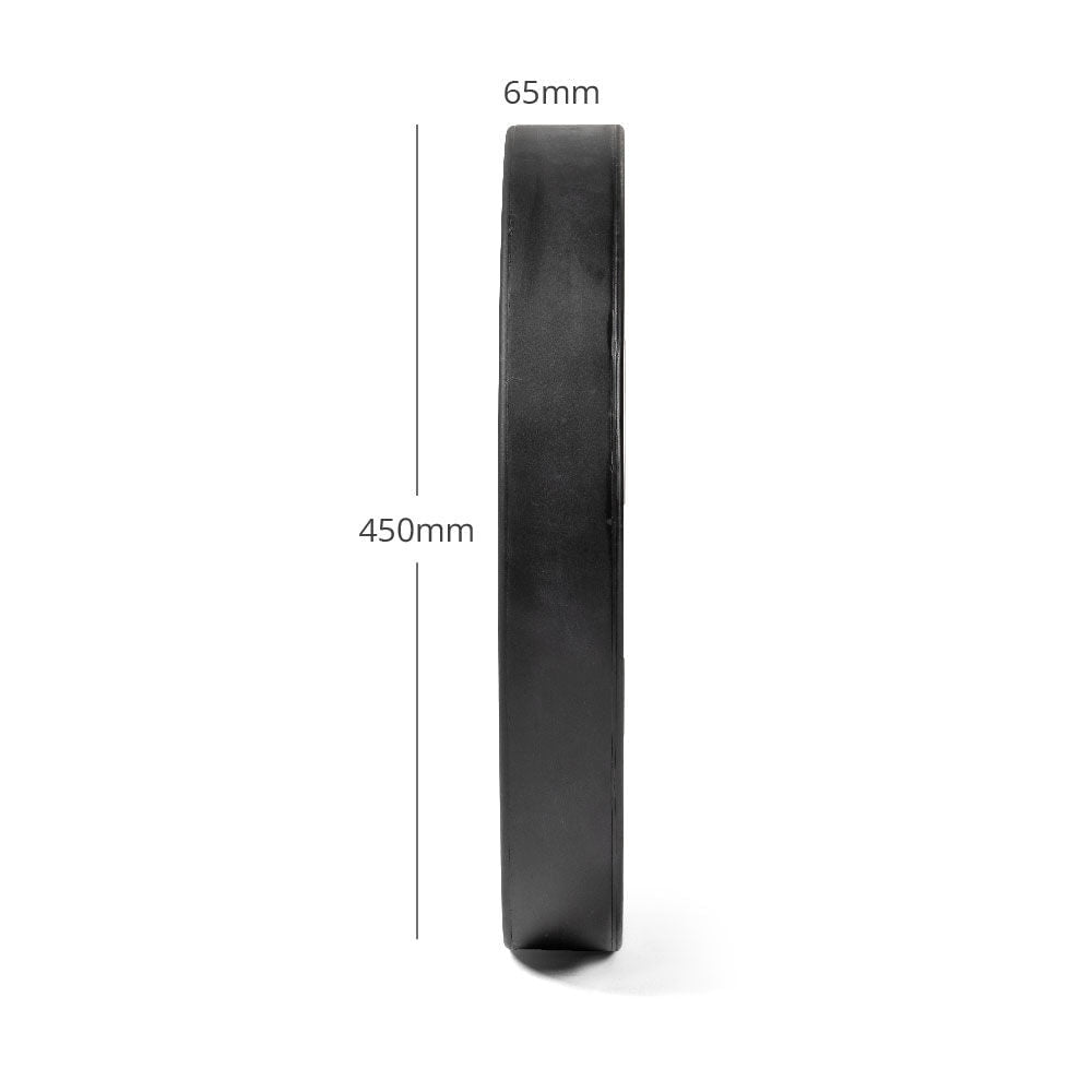 Titan Fitness 25 KG Black Elite Olympic Bumper Plates, Sold Individually, Competition Weight Plates, Rubber With Steel Insert