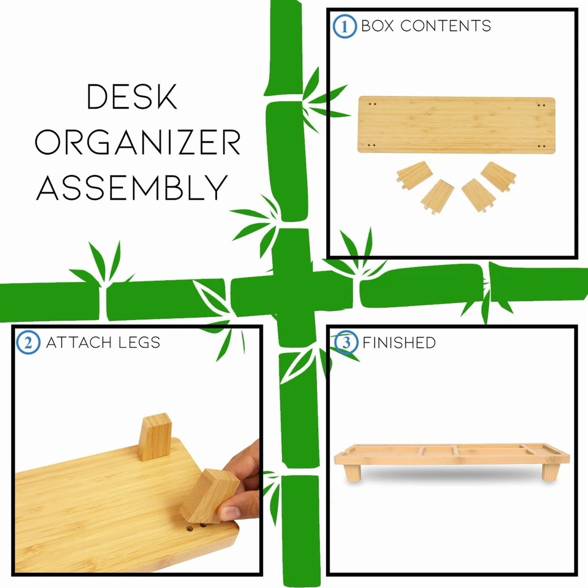 Bamboo Desktop Organizer – Sleek & Functional Desk Tray For Office Essentials