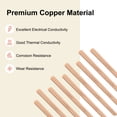 thumbnail image 2 of Uxcell 2-Pack Barra Redonda de Cobre 3mm x 250mm T2 Cobre, 2 of 7