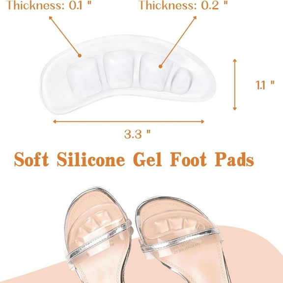 Women's metatarsal pads, foot pads, insoles for women, sticky foot pads, high heel insoles for all day pain relief and comfort