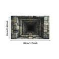 thumbnail image 3 of 3D Optical Illusion Doormat, All-Weather Front Door Mat for Indoor & Outdoor Use, Non- Entrance Rug for Patio, Porch, and Entryway - Easy to Clean Floor Carpet Decor, 3 of 6