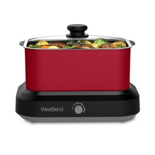  Crock-Pot Small 4 Quart Manual Slow Cooker and Food Warmer, Red  (SCV401-TR): Red Crockpot: Home & Kitchen