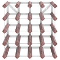 thumbnail image 3 of vidaXL Wine Rack for 20 Bottles Brown Solid Wood Pine, 3 of 5