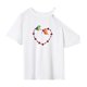 thumbnail image 1 of Camiseta para mujer de manga corta con cuello redondo para deportes y vacaciones, regalo para mujer M, 1 of 7