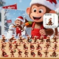thumbnail image 5 of up to 70% off karymi Monkey Advent Calendar 2025 with 24 2D Acrylic Ornaments Christmas Countdown Calendar for Kids Holiday Surprise Gift and Tree Decor Home Decor Extra Savings Extra Savings, 5 of 9