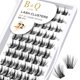 thumbnail image 1 of Lash Clusters Extensiones de pestañas DIY 72 grupos de pestañas CD Curl B&Q LASH Mega Volumen Pestañas individuales Extensiones de grupos de pestañas Wispy Lashes Cluster DIY en casa (NM-D-8-16MIX), 1 of 4