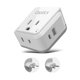 thumbnail image 1 of Adaptador de enchufe de viaje Ceptics Brazil con USB de 20 W, 1 of 5