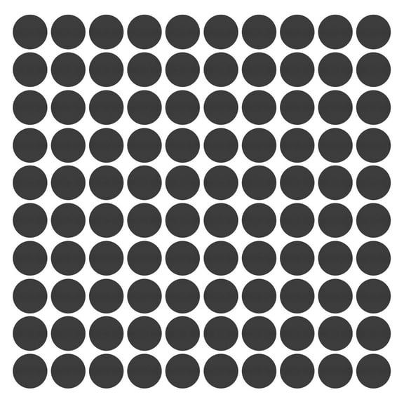 Uxcell 100Pack 20mm Acrylic Self Adhesive Small Round Mirror Wall Sticker Decals, Black