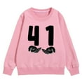 thumbnail image 4 of SJLDQY Girl's Sweatshirts Trendy Graphic Relax-fit Pullover Tops Long Sleeve Crew Neck Sweatshirt Size 4-5 Years, 4 of 4