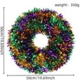 thumbnail image 3 of EWASWON Christmas Pre-lit Multicolor Christmas Wreath - Front Door Decor, Indoor Outdoor Carnival Party Ornament, Festive Xmas Gift (Battery Box Included, No Batteries), 3 of 4