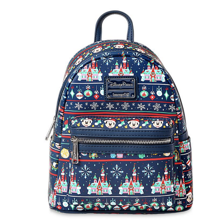 Disney Parks Mickey And Minnie Holiday Christmas Mini Backpack New With Tag